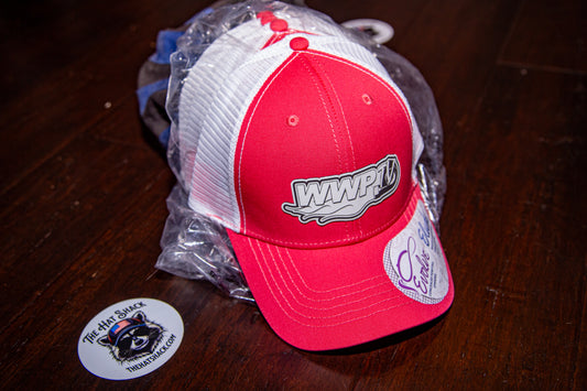 WWPTV Pink/White Patch Pony Tail Hat