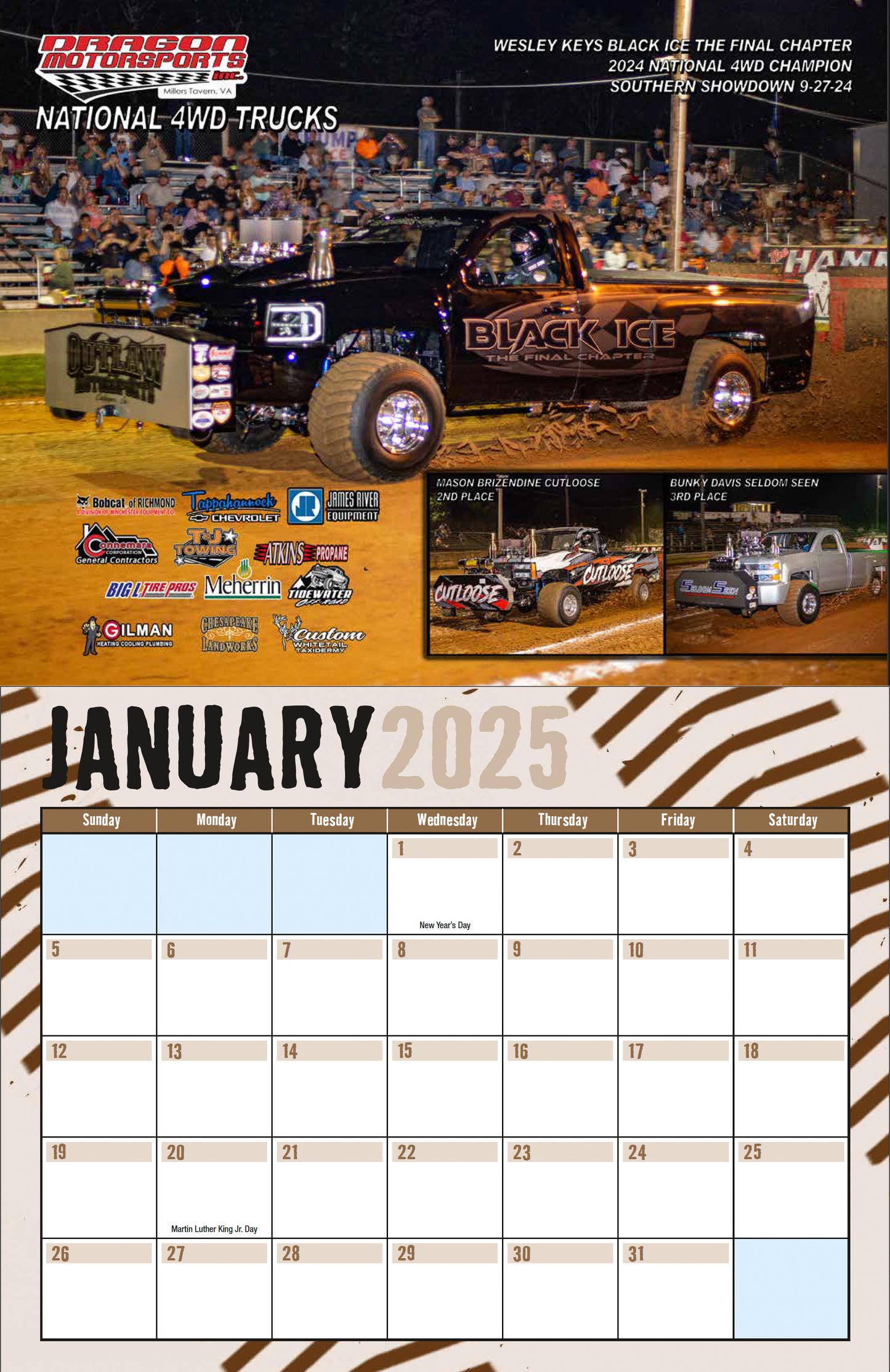 2025 Dragon Motorsports Calendar