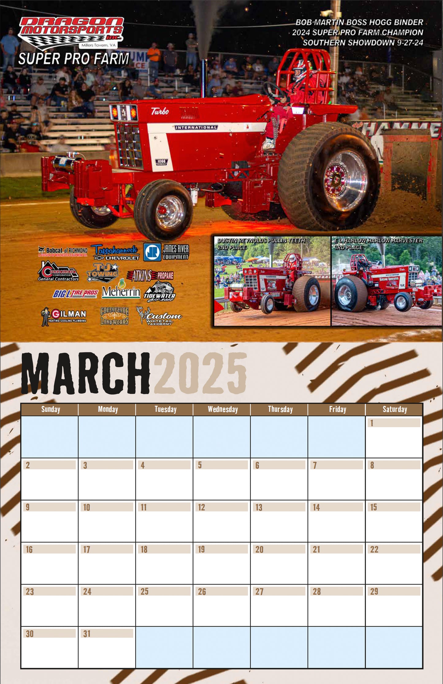 2025 Dragon Motorsports Calendar